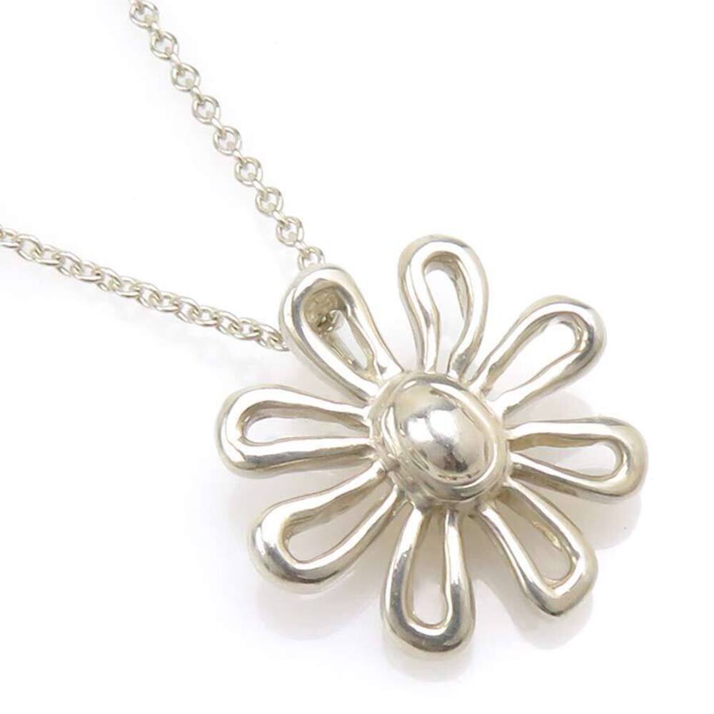 Tiffany Co Daisy Flower Necklace Sterling Silver